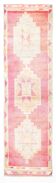 3x11 Light Pink Orientel Vintage Runner Rug, 96x333Cm