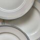 8 assiettes plates porcelaine ancienne manufacture de Couleuvre