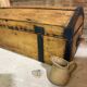 Old wooden trunk