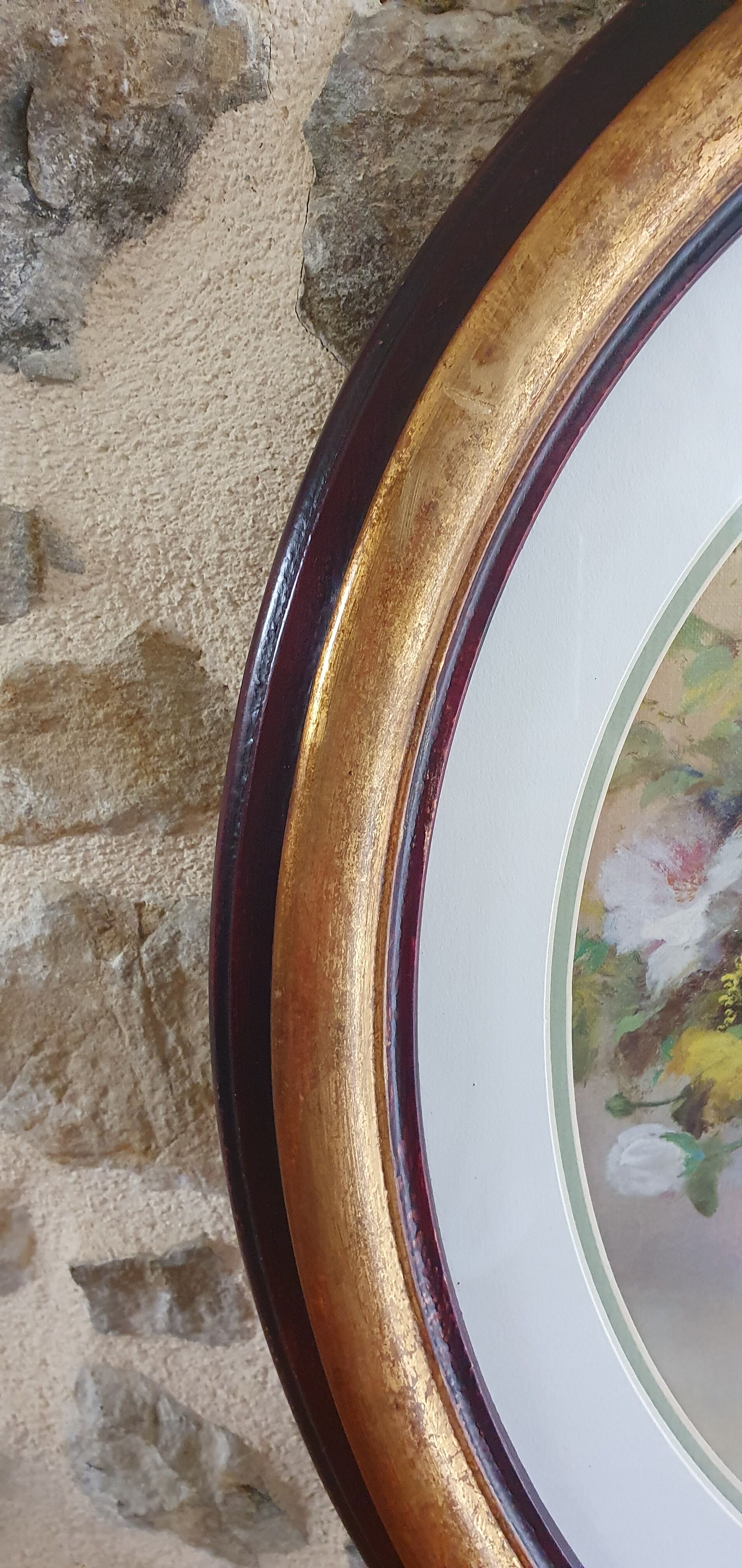 Old bouquet of flowers painting