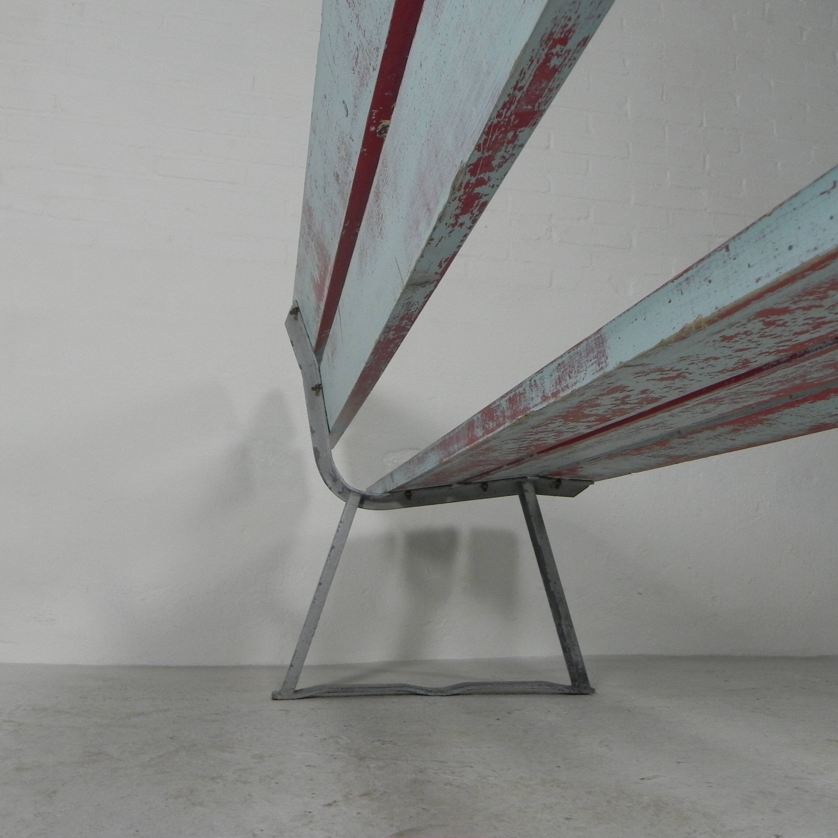 Tough, industrial sofa, 2 meters long, 1960s