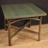 Italian design table in exotic wood from the 80s