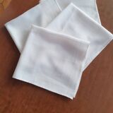 Set of white old napkins