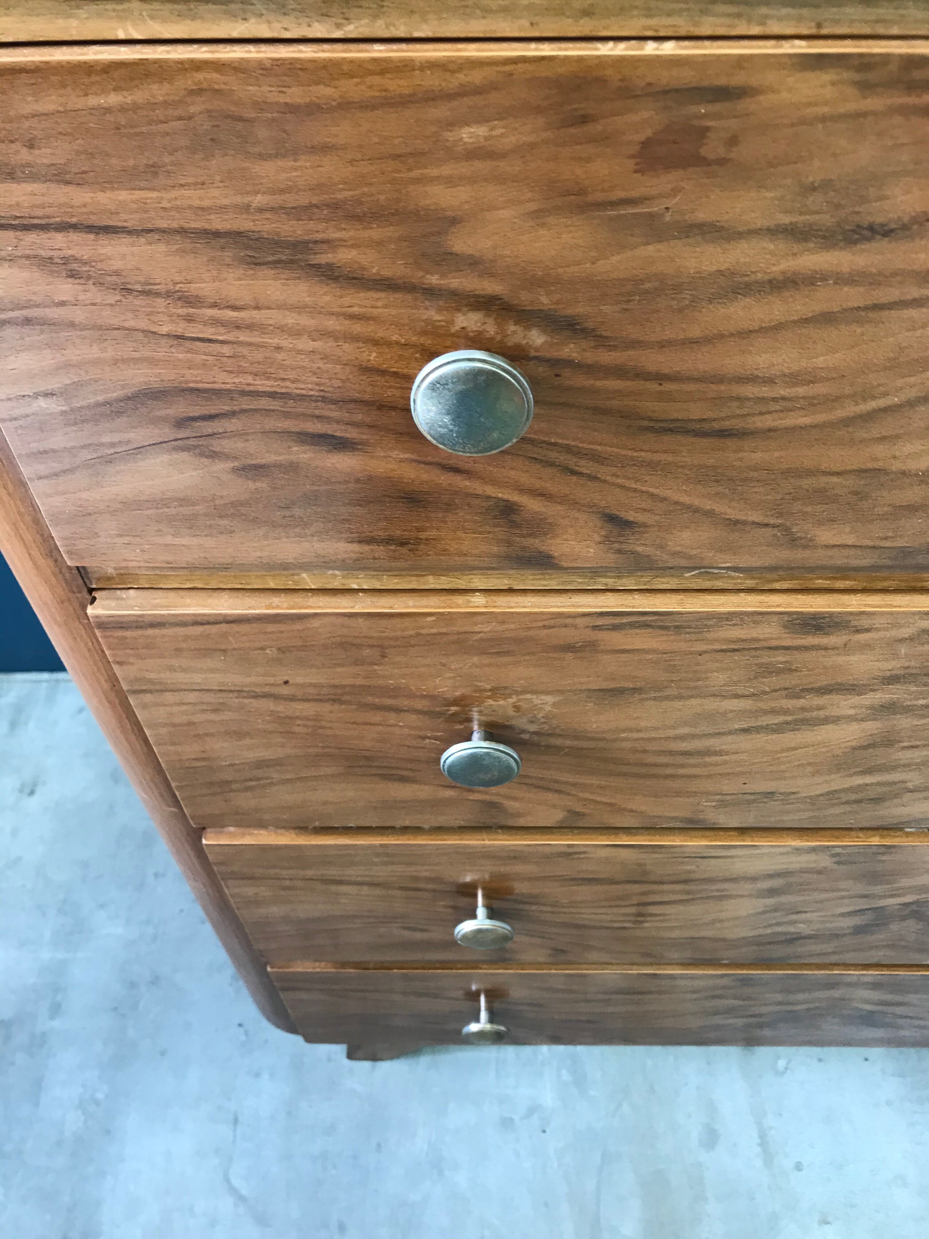 Vintage dresser with compass feet