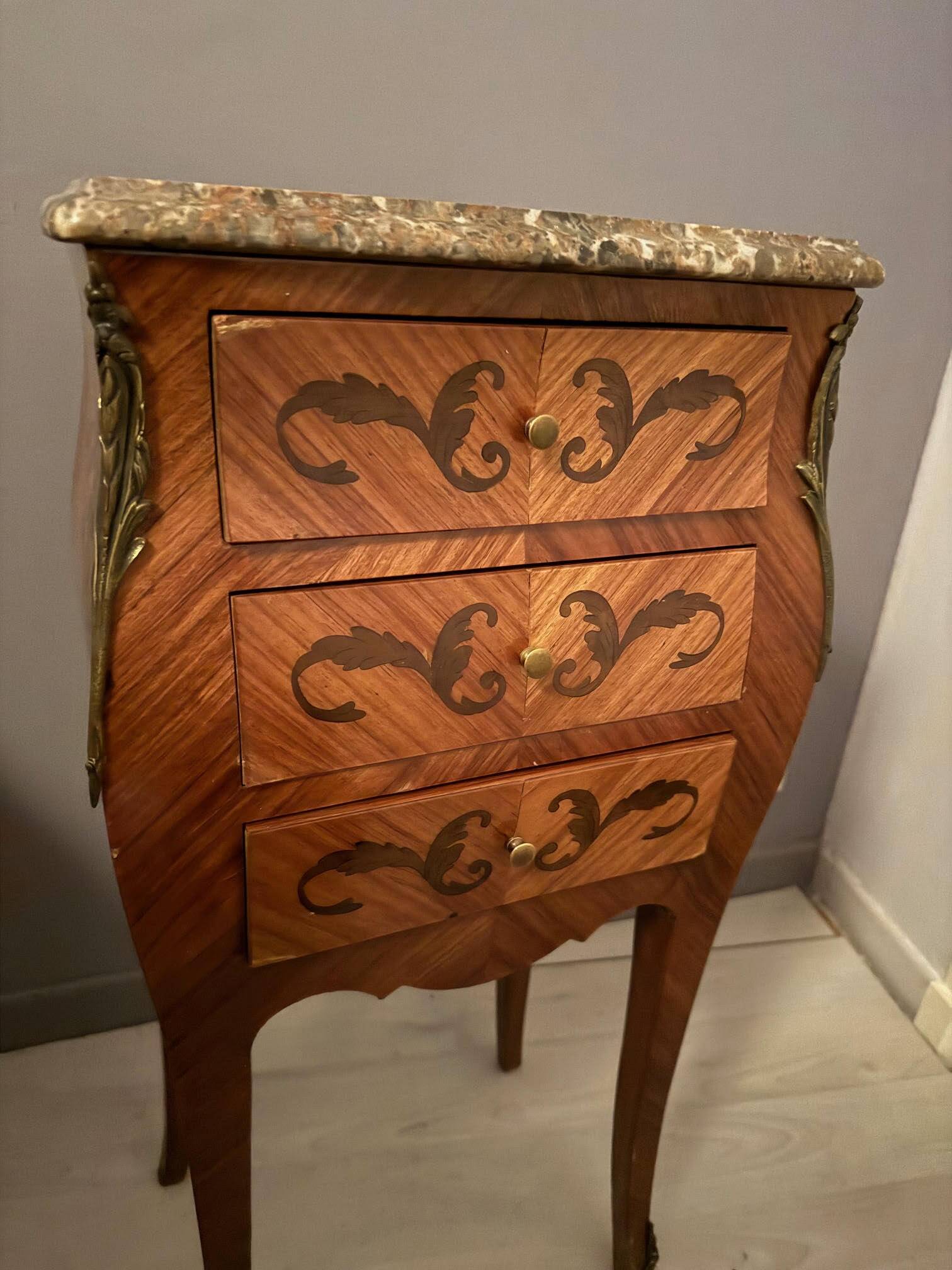 Louis XV style bedside table