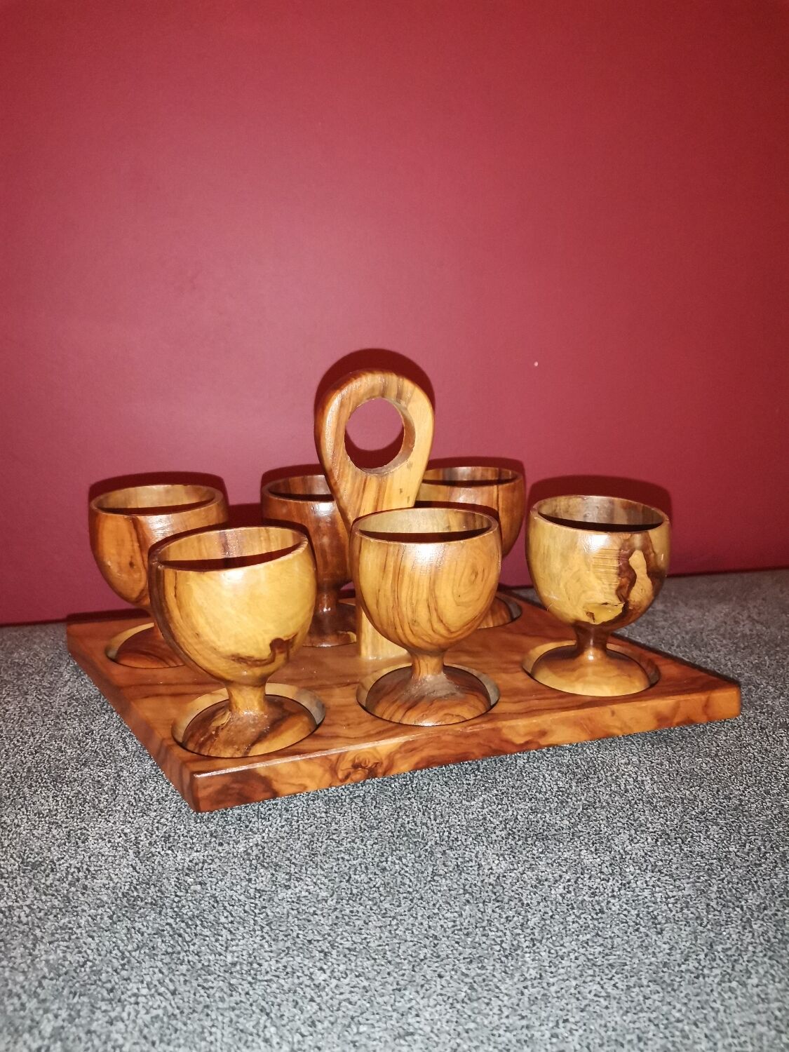 Coquetiers bois ensemble