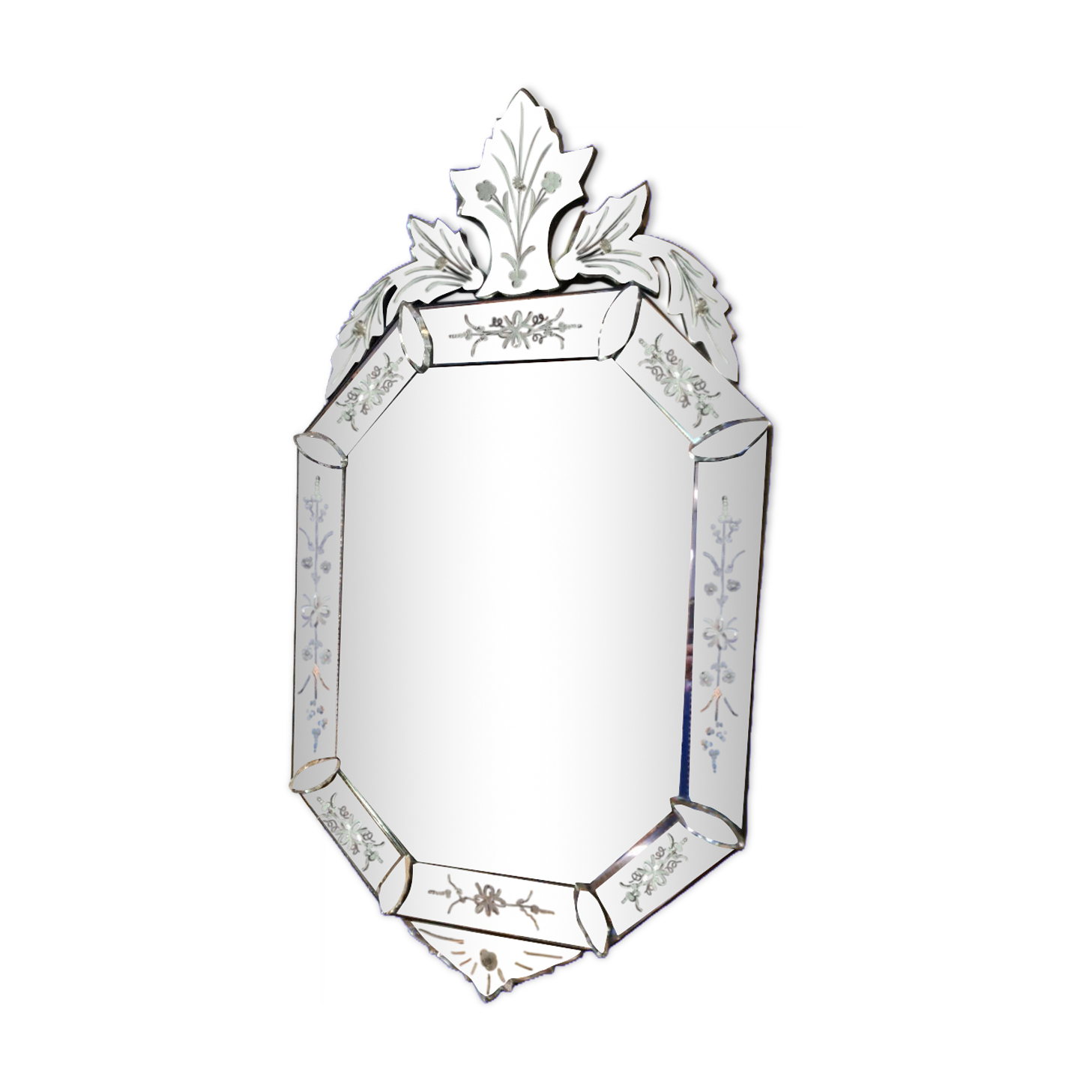 Bevelled Venetian mirror 54x97cm