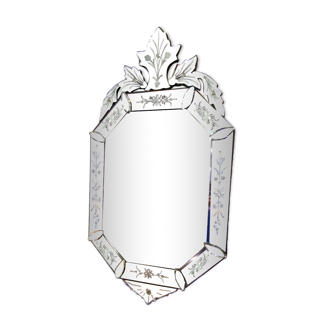 Bevelled Venetian mirror 54x97cm