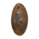 Portrait d'ancêtres sur carton vintage