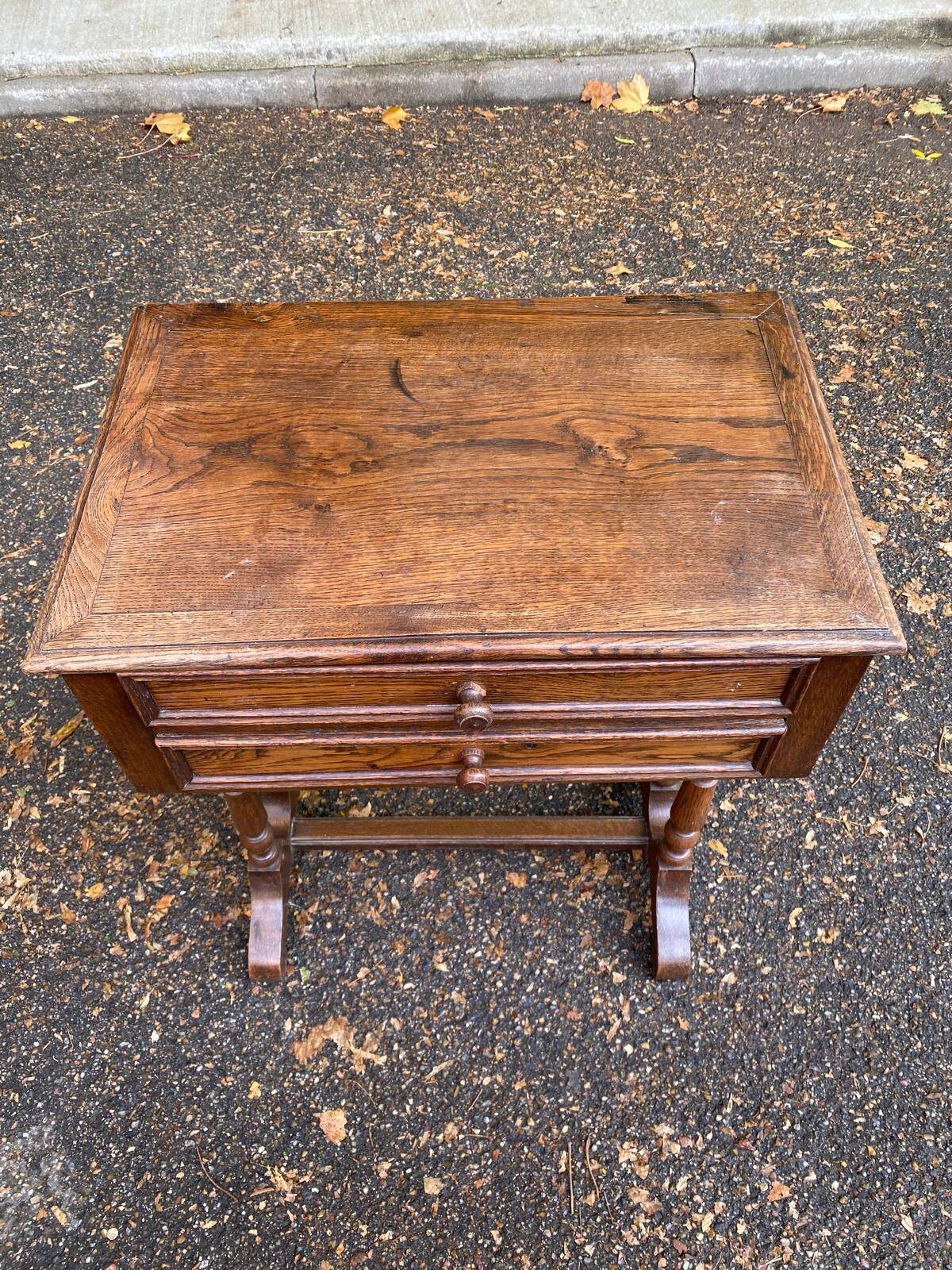 Napoleon III solid wood bedside table