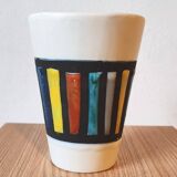 Roger capron green ceramic tumbler glass