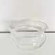 Cendrier en verre soufflé bullé transparent