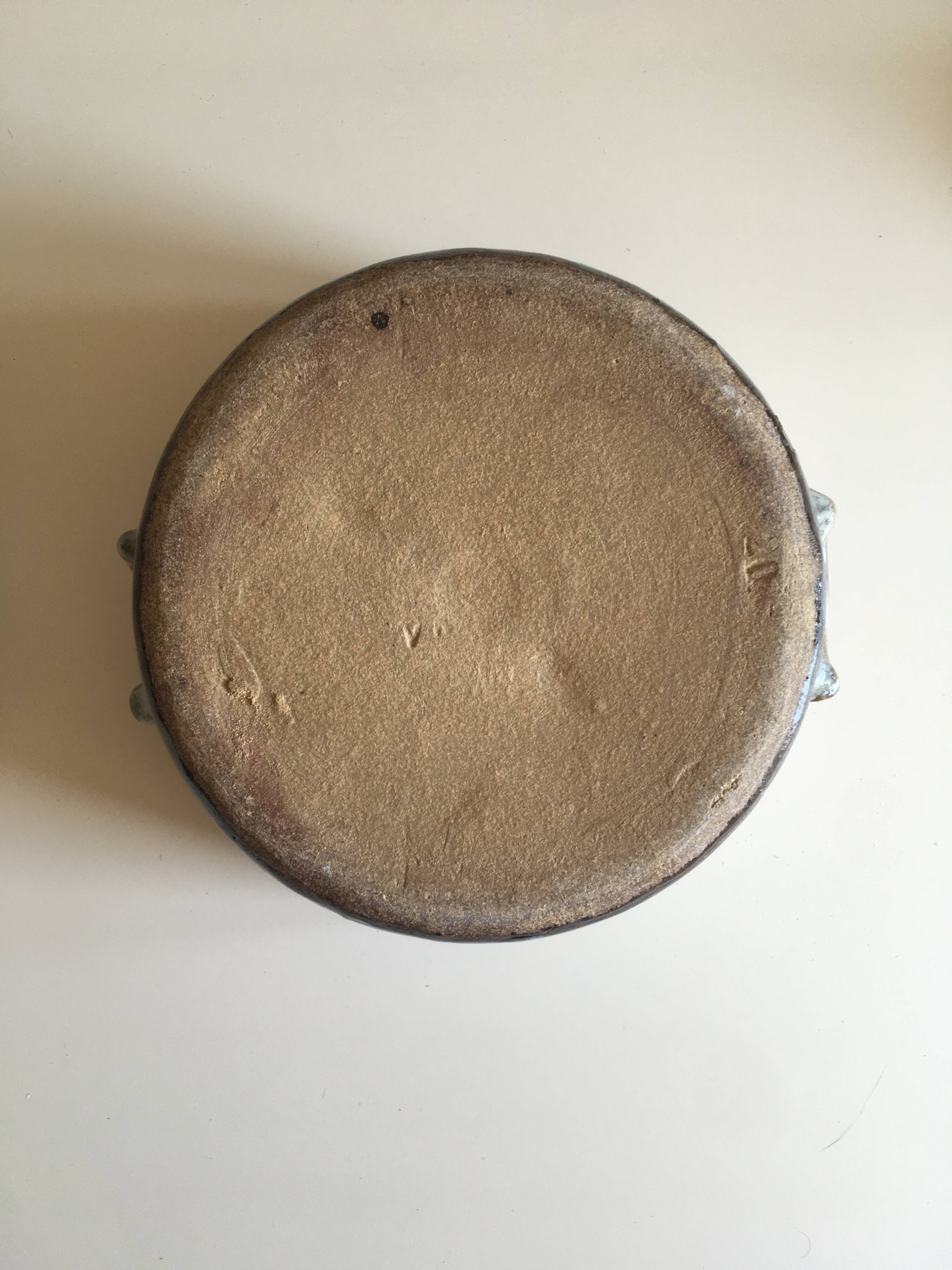 Berry stoneware casserole – Vallée Noire artisanal pottery – numbered