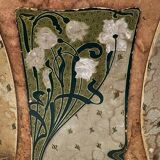 Vintage barber triptych mirror