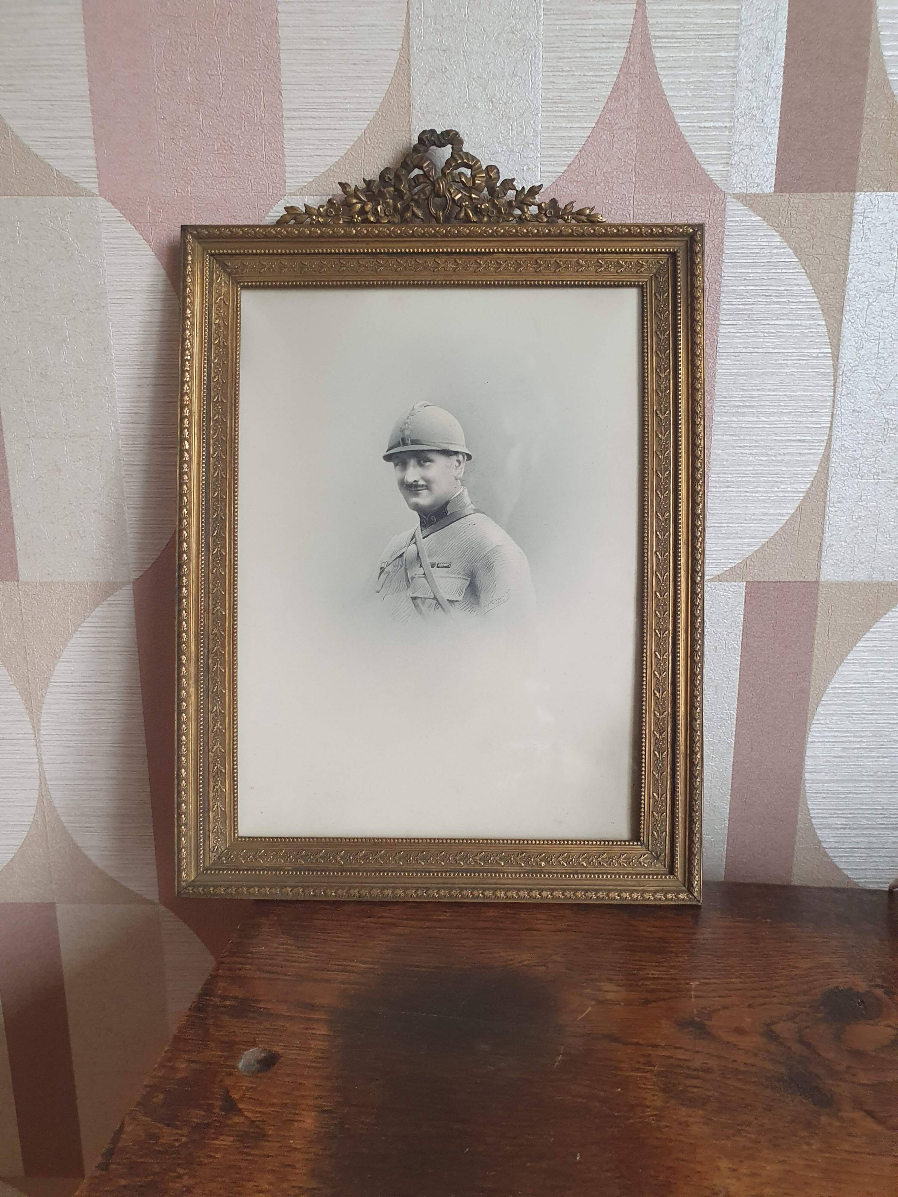 Cadre en laiton Napoléon III 30X21 cm