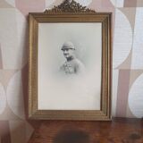Napoleon III brass frame 30X21 cm
