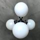 Chandelier atomique à 4 lumières de l'ère spatiale