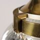 Vintage ceiling light from the 1960s in brass and glass.