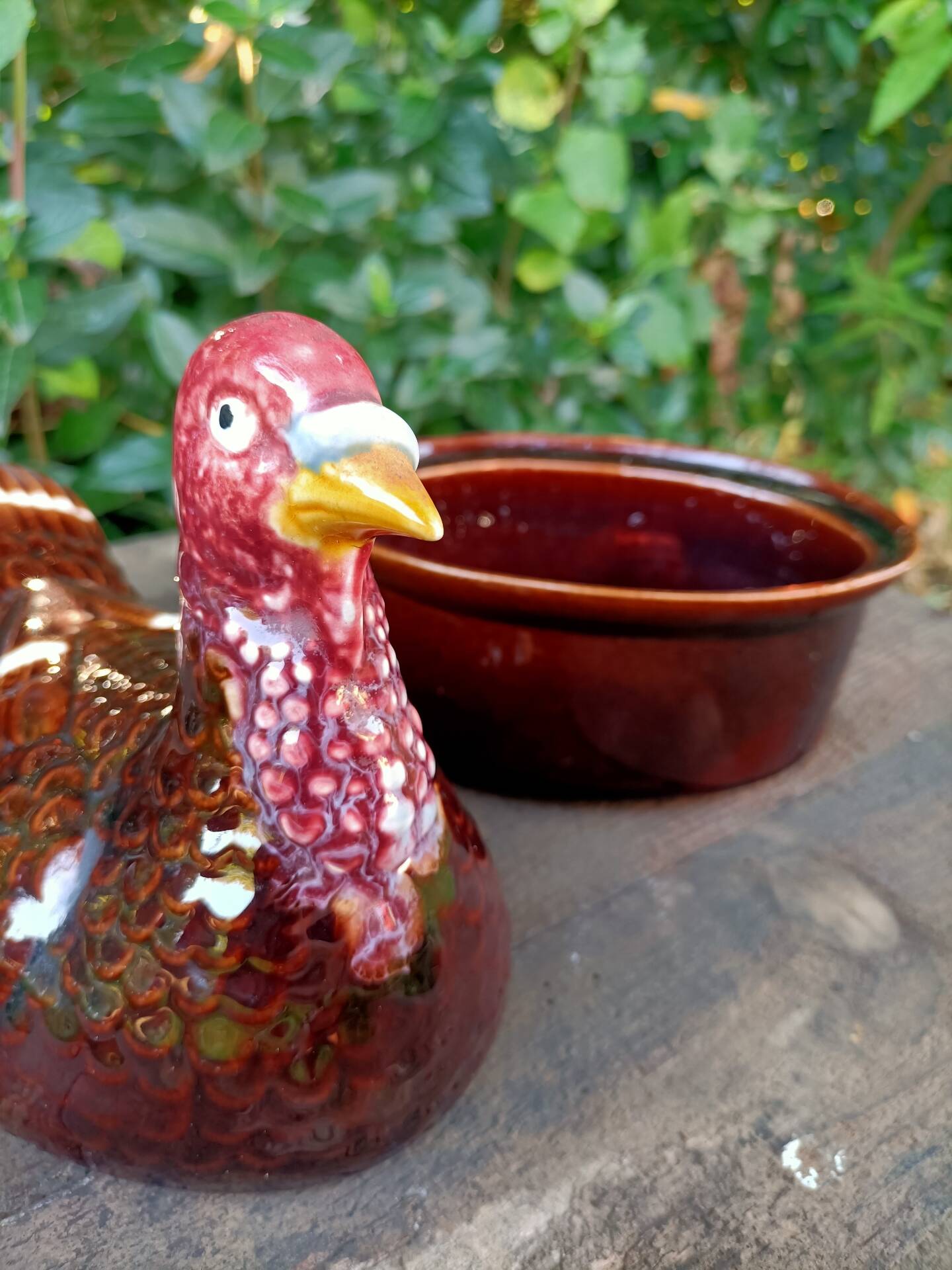 Retro zoomorphic terrine turkey