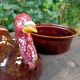 Retro zoomorphic terrine turkey