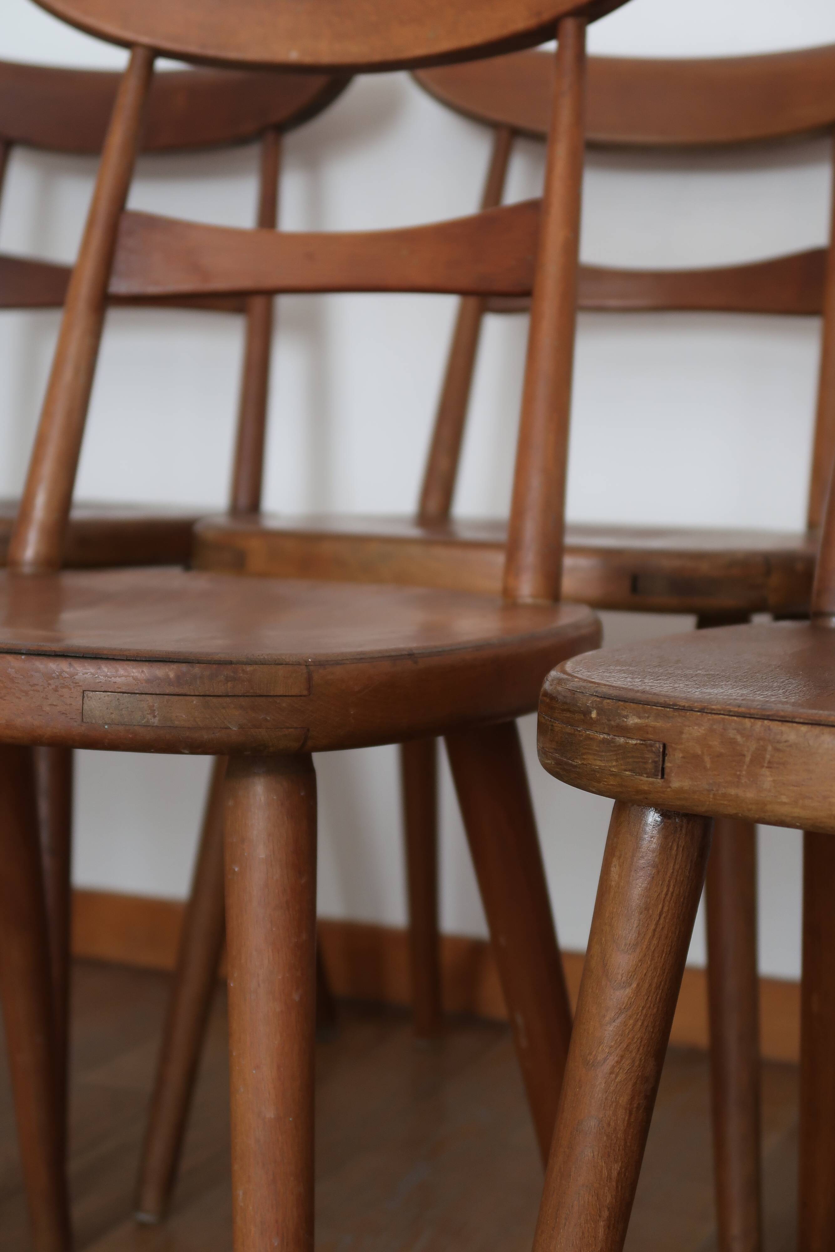 6 Scandinavian bistro chairs