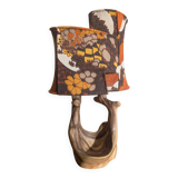 Faux-Wood Desk Lamp by Grand-Jean Jourdan for Vallauris, 1950s