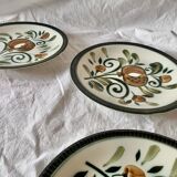 Set of 6 Boch La Louvière flat plates - Argenteuil series