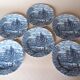 6 English Bursley "The Posthouse" dinner plates