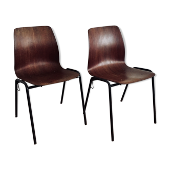 Paire de chaises Pagholz vintage