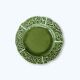 Dessert plate with cabbage leaf pattern
