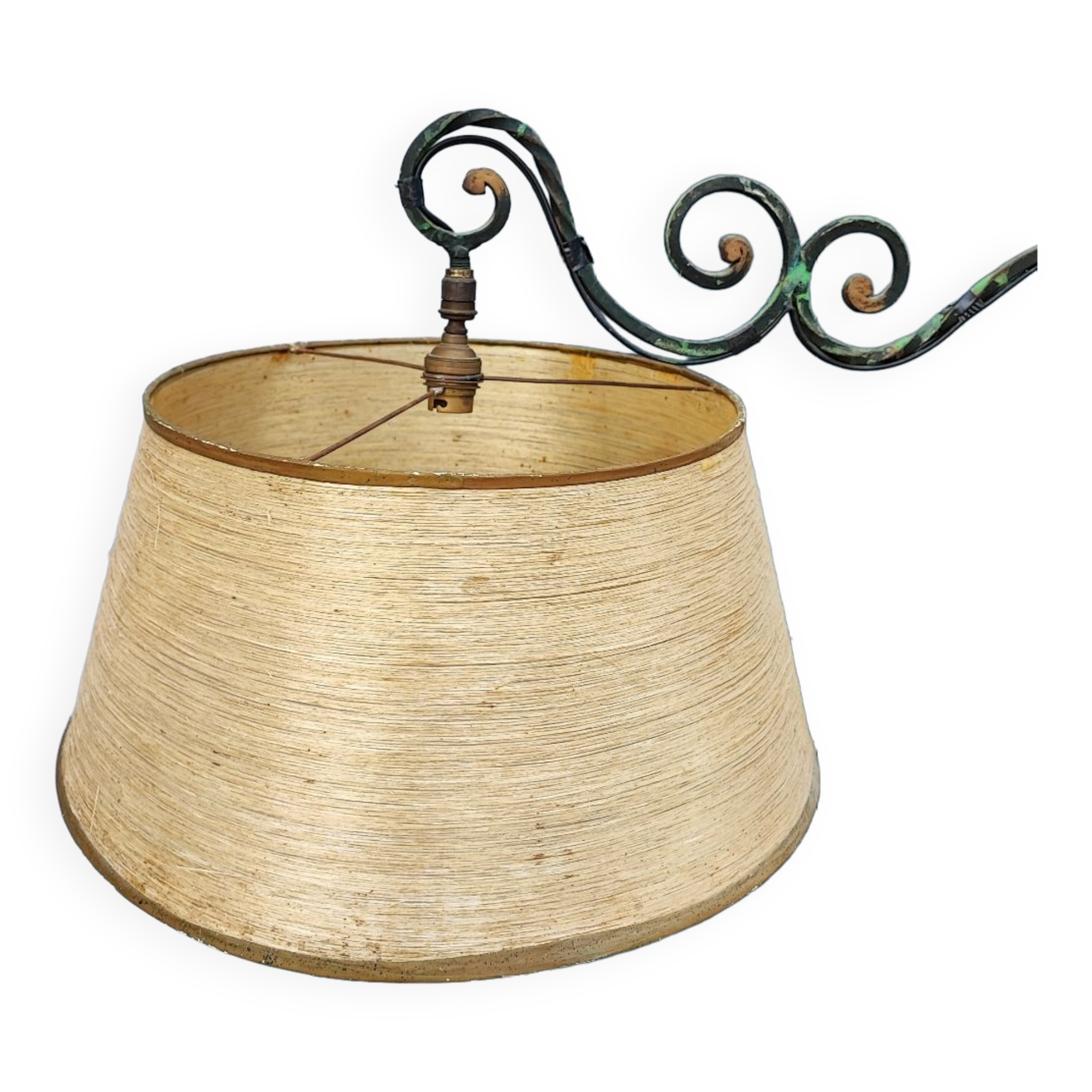 Lampadaire liseuse fer forgé