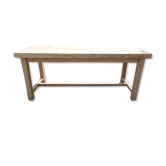 Old farmhouse table in solid oak