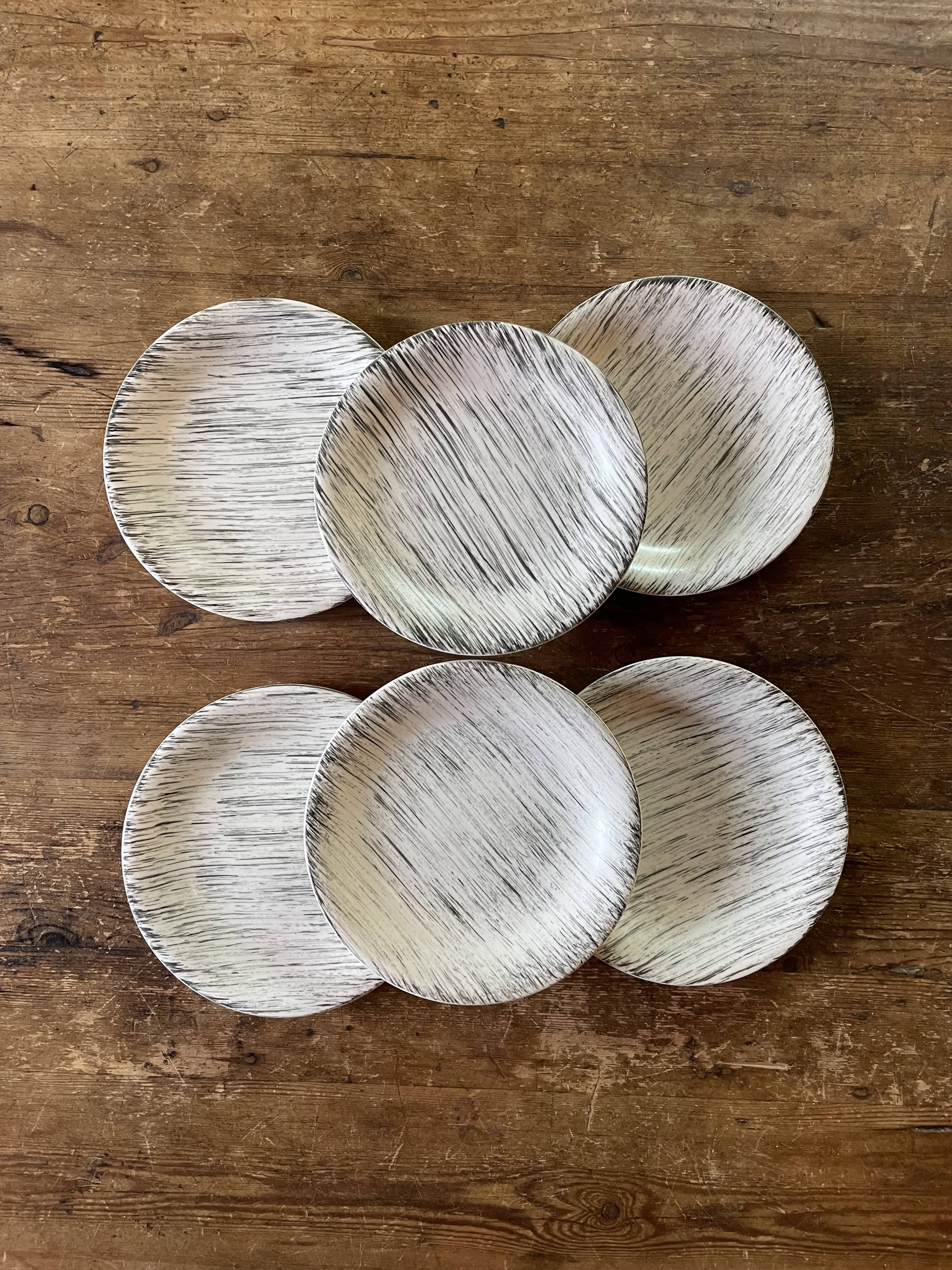 6 plates "Bazas" Salins