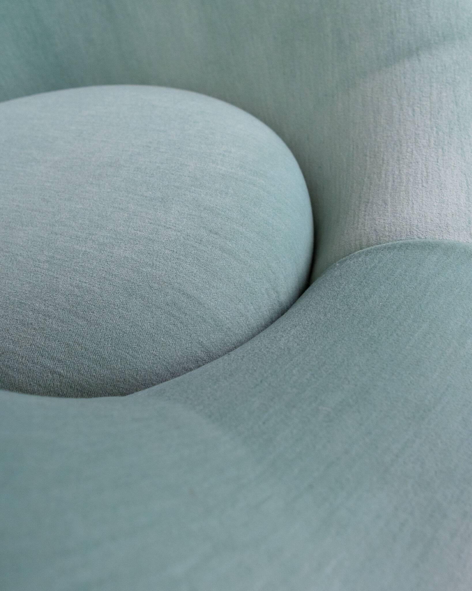 Krokus armchair in velvet by Lennart Bender for Ulferts AB, Sweden, 1970s