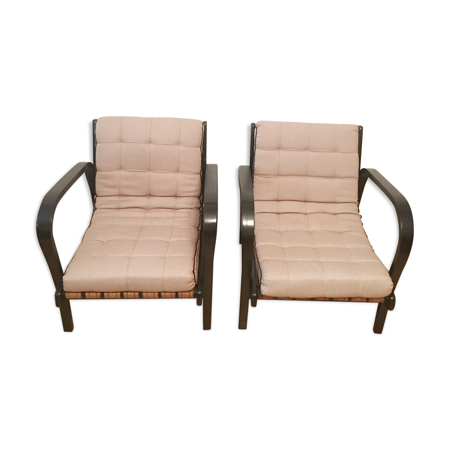 Armchairs by Karel Kozelka and Antonin Kropacek, 1940s (pair)