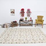 Tapis vintage en laine tapi beige 286x186