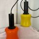 2 opaline suspensions by Massimo Vignelli vintage made in Italy.