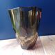 Vase in smoked glass vintage 70s