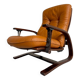 Antique "Panter" hanging armchair in Scandinavian design leather Westnofa an70