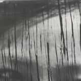 Vintage black and white photography, portrait, original framed print 42x52 cm.