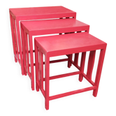 Set of 3 nesting tables with a Chinese spirit.