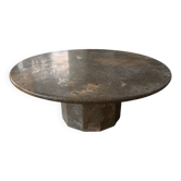 Table basse en pierre fossile Marbre