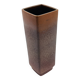 Strelha vase in brown ochre, architectural ceramic