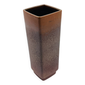 Strelha vase in brown ochre, architectural ceramic