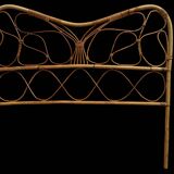 Pair of rattan headboards from the 50's Italy