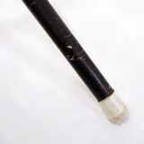 Table d'appoint milieu du siècle en bambou, métal et verre - Pays-Bas années 1960