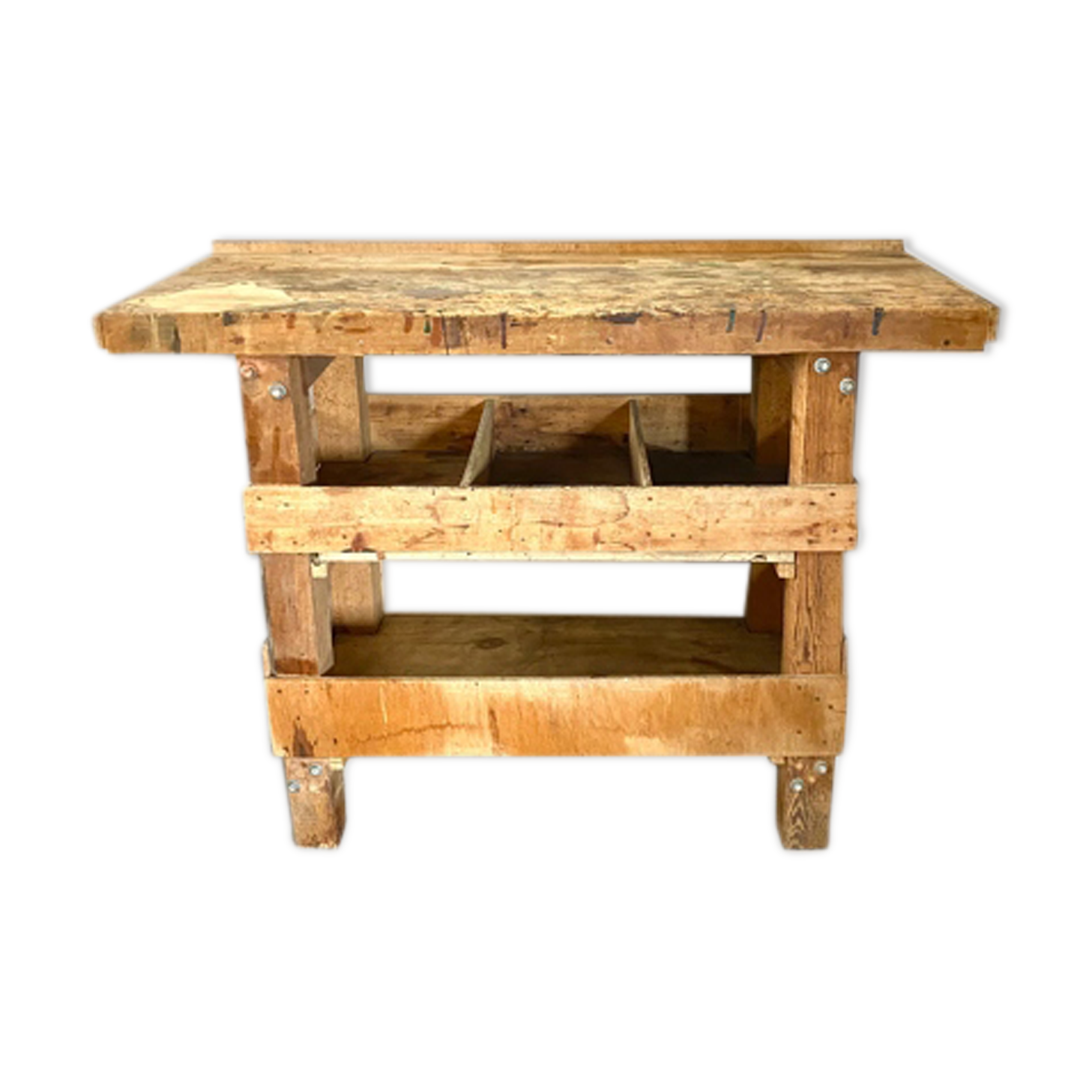 Vintage carpenter's wooden workshop set