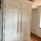 Armoire de mariage normande XIXeme shabby