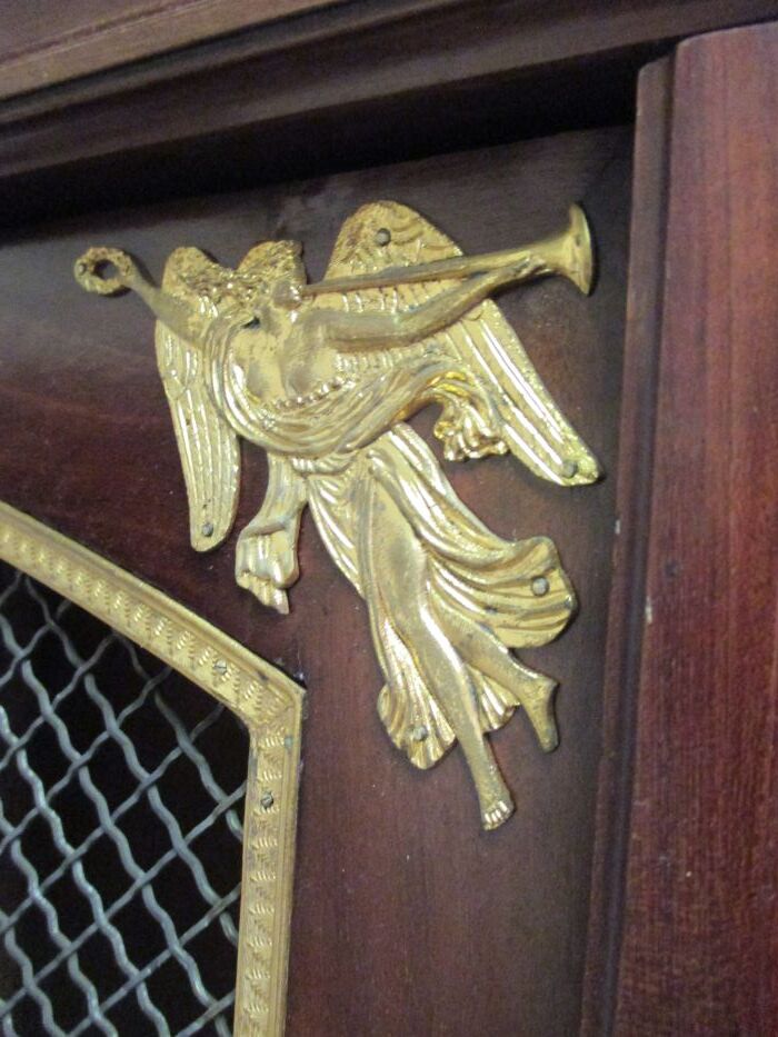 Acajou Library of Cuba Scd Empire decorated with 50 gilded bronzes