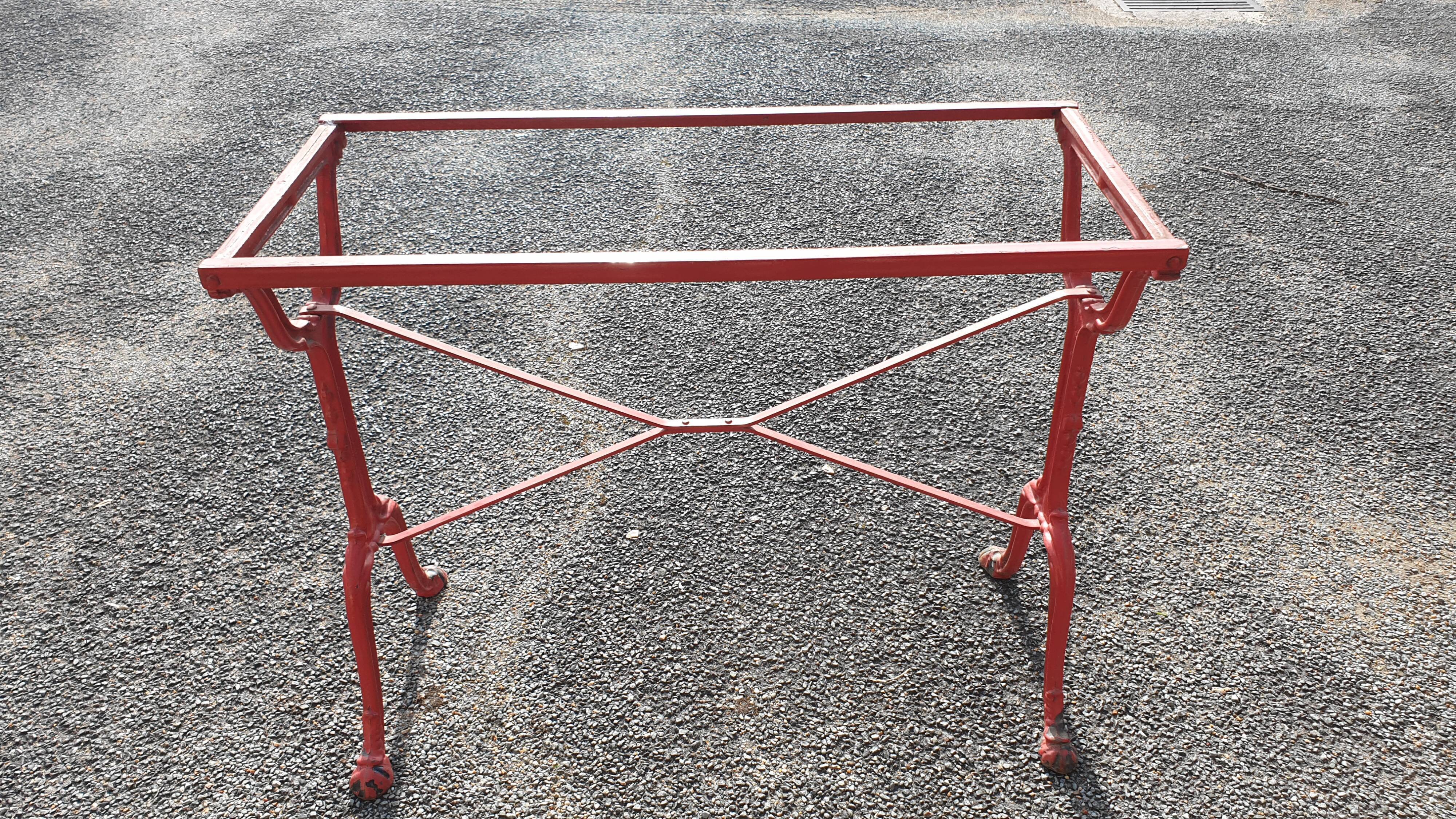 Wrought iron bistro table